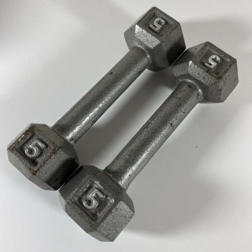 PAIR FAST SHIPPING! Bollinger 5 lbs each DUMBELLS